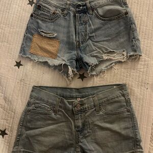 levis shorts x2